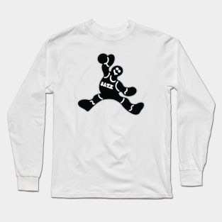 Jumping San Antonio Spurs Gingerbread Man Long Sleeve T-Shirt